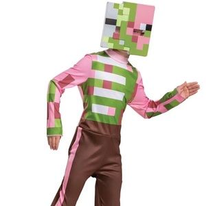 Disguise Minecraft Zombie Pigman Classic Gaming Child Halloween Costume Small